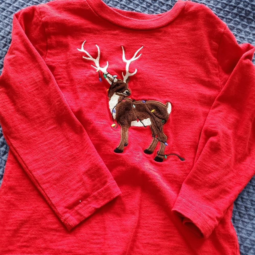 Reindeer Christmas Shirt 🦌🎄 Boy's 4T